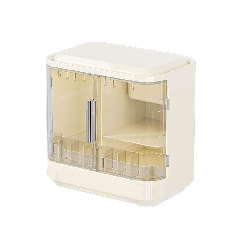 Luxury High End Skincare - Cosmetics Storage Box with Mirror, High-end