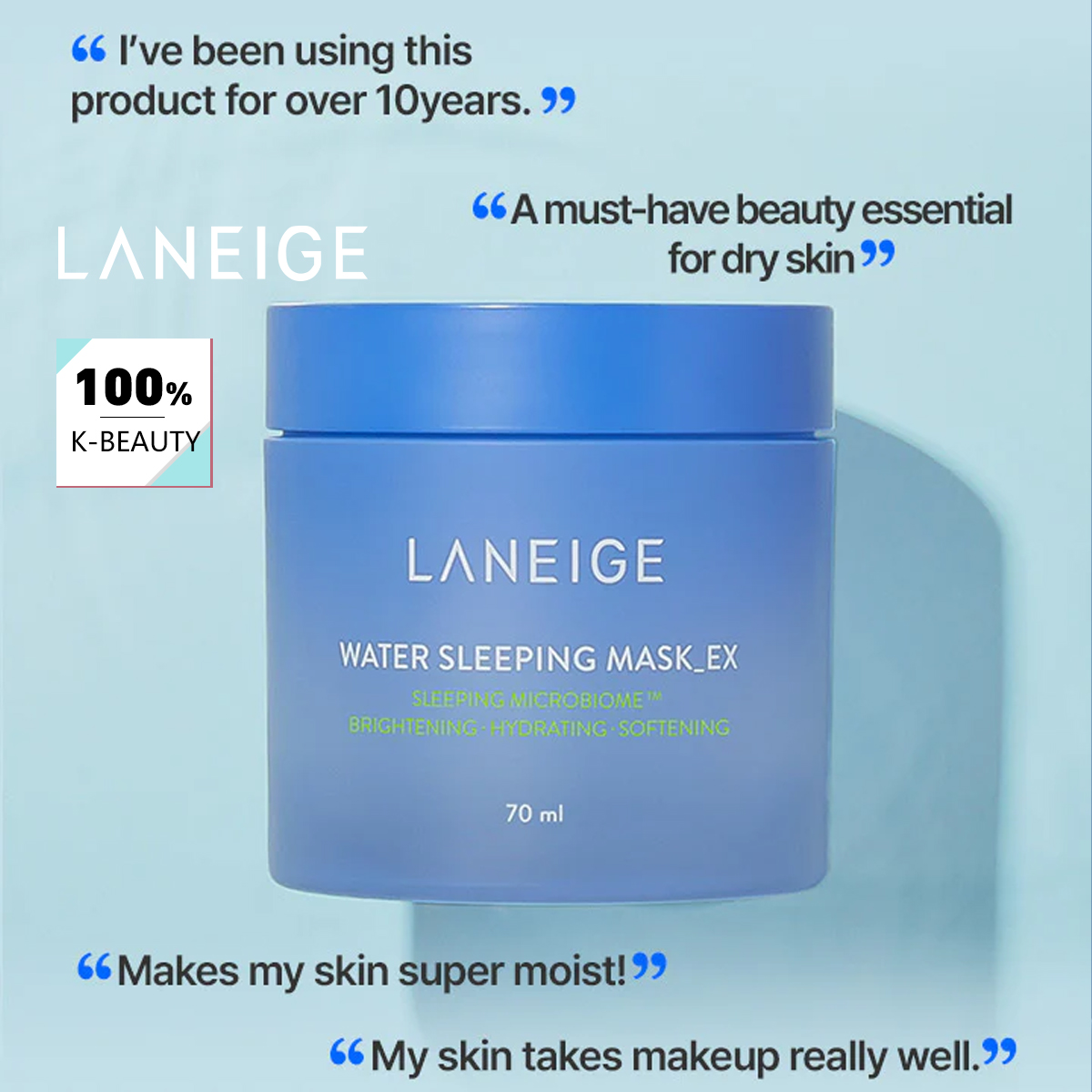 LANEIGE Water Sleeping Mask 70 - Luxury Skincare Korea recension och pris