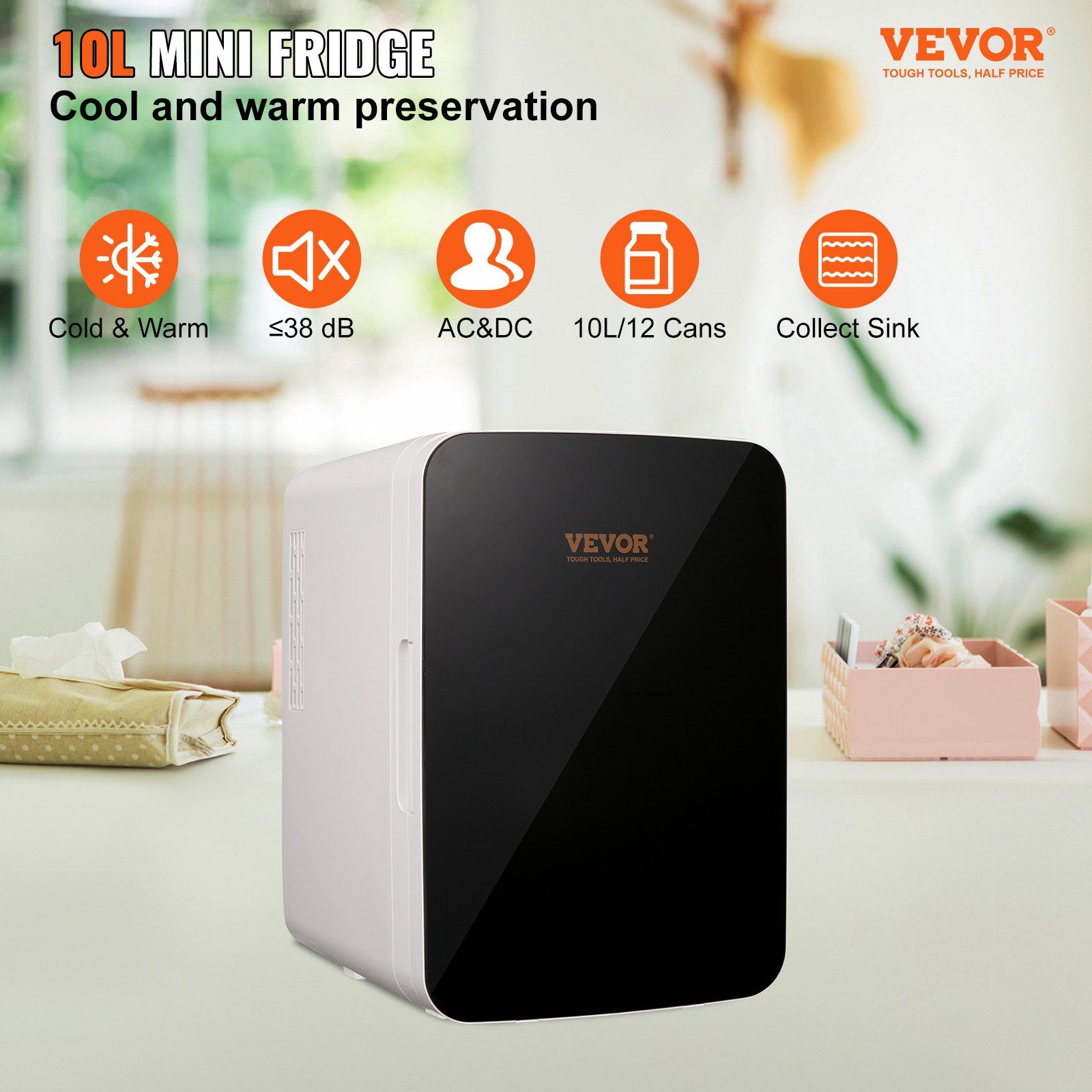 Mini 10-Liter/12-Can Portable  - Luxury Skincare Fridge recension och pris