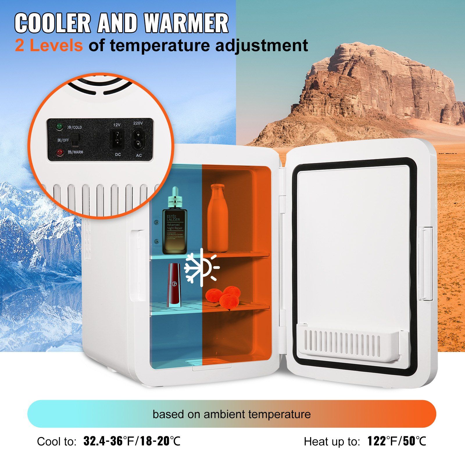 Mini 10-Liter/12-Can Portable  - Luxury Skincare Fridge recension och pris